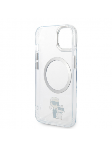 Karl Lagerfeld IML Karl och Choupette NFT MagSafe Fodral till iPhone 13 Transparent