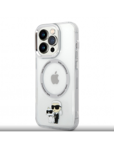 Karl Lagerfeld IML Karl och Choupette NFT MagSafe Fodral för iPhone 13 Pro Transparent