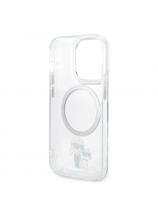 Karl Lagerfeld IML Karl och Choupette NFT MagSafe Fodral för iPhone 13 Pro Transparent