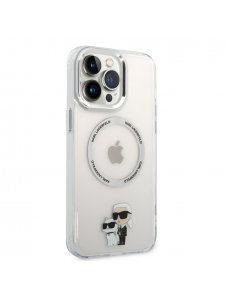Karl Lagerfeld IML Karl och Choupette NFT MagSafe Fodral till iPhone 13 Pro Max Transparent