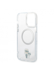 Karl Lagerfeld IML Karl och Choupette NFT MagSafe Fodral till iPhone 13 Pro Max Transparent