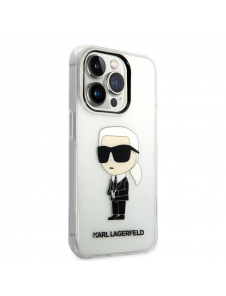 Karl Lagerfeld IML Ikonik NFT Fodral till iPhone 14 Pro Max Transparent