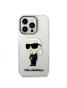 Karl Lagerfeld IML Ikonik NFT Fodral till iPhone 14 Pro Max Transparent