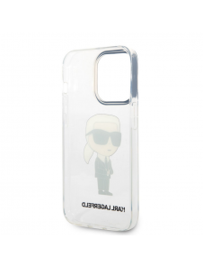 Karl Lagerfeld IML Ikonik NFT Fodral till iPhone 14 Pro Max Transparent