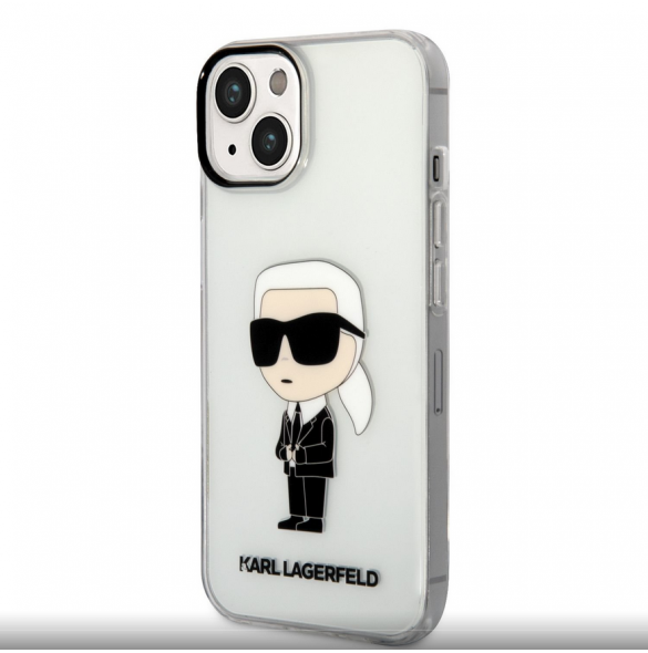 Karl Lagerfeld IML Ikonik NFT Fodral till iPhone 14 Plus Transparent