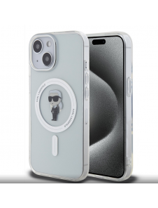 Karl Lagerfeld IML Ikonik MagSafe Fodral till iPhone 15 Transparent