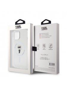 Karl Lagerfeld IML Ikonik MagSafe Fodral till iPhone 15 Transparent