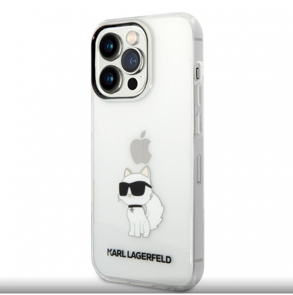 Karl Lagerfeld IML Choupette NFT-fodral till iPhone 14 Pro Max Transparent
