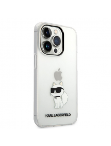 Karl Lagerfeld IML Choupette NFT-fodral till iPhone 14 Pro Max Transparent