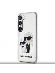 Karl Lagerfeld IML Glitter Karl och Choupette NFT-fodral till Samsung Galaxy S23+ Transparent