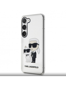 Karl Lagerfeld IML Glitter Karl och Choupette NFT-fodral till Samsung Galaxy S23+ Transparent