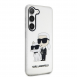 Karl Lagerfeld IML Glitter Karl och Choupette NFT-fodral till Samsung Galaxy S23+ Transparent