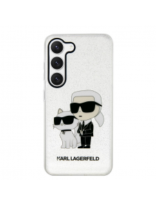 Karl Lagerfeld IML Glitter Karl och Choupette NFT-fodral till Samsung Galaxy S23+ Transparent
