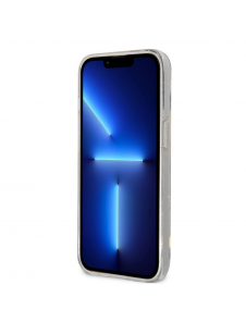 Karl Lagerfeld IML Glitter Karl och Choupette NFT-fodral till iPhone 13 Transparent