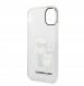 Karl Lagerfeld IML Glitter Karl och Choupette NFT-fodral till iPhone 11 Transparent
