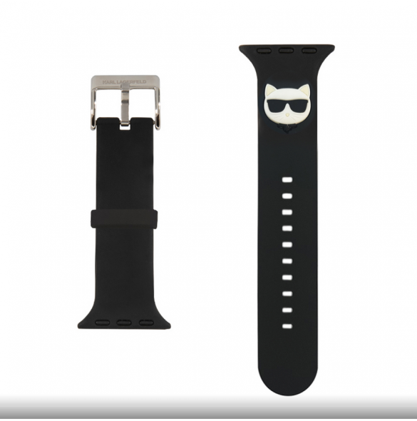 Karl Lagerfeld Choupette Head Watch Armband för Apple Watch 42/44mm Svart