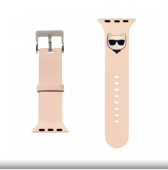 Karl Lagerfeld Choupette Head Watch Armband för Apple Watch 38/40mm Rosa