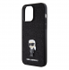 Karl Lagerfeld Fixed Glitter Metal Ikonik Fodral för iPhone 15 Pro Max Svart