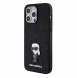 Karl Lagerfeld Fixed Glitter Metal Ikonik Fodral för iPhone 15 Pro Max Svart