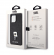 Karl Lagerfeld Fixed Glitter Metal Ikonik Fodral för iPhone 15 Pro Max Svart