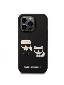 Karl Lagerfeld och Choupette 3D-fodral till iPhone 14 Pro Max Svart