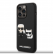 Karl Lagerfeld och Choupette 3D-fodral för iPhone 14 Pro Svart
