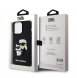 Karl Lagerfeld 3D-gummi Karl och Choupette-fodral till iPhone 15 Pro Max Svart