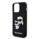 Karl Lagerfeld 3D-gummi Karl och Choupette-fodral till iPhone 15 Pro Max Svart