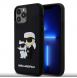 Karl Lagerfeld 3D Gummi Karl och Choupette Fodral för iPhone 12/12 Pro Svart