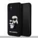 Karl Lagerfeld 3D-gummi Karl och Choupette-fodral till iPhone 11 Svart
