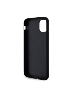 Karl Lagerfeld 3D-gummi Karl och Choupette-fodral till iPhone 11 Svart