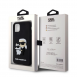 Karl Lagerfeld 3D-gummi Karl och Choupette-fodral till iPhone 11 Svart