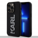 Karl Lagerfeld 3D Gummi Glitter Logo Karl Fodral till iPhone 15 Pro Max Svart