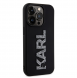 Karl Lagerfeld 3D Gummi Glitter Logo Karl Fodral till iPhone 15 Pro Max Svart