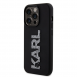 Karl Lagerfeld 3D Gummi Glitter Logo Karl Fodral till iPhone 15 Pro Max Svart