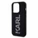 Karl Lagerfeld 3D Gummi Glitter Logo Karl Fodral till iPhone 15 Pro Max Svart