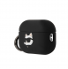 Karl Lagerfeld 3D Logo NFT Choupette Head Silikonfodral för AirPods Pro 2 Svart