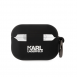 Karl Lagerfeld 3D Logo NFT Choupette Head Silikonfodral för AirPods Pro 2 Svart