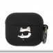 Karl Lagerfeld 3D Logo NFT Choupette Head Silikonfodral för AirPods 3 Svart