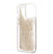 Guess TPU Big 4G Liquid Glitter Gold-fodral till iPhone 13 Pro Transparent