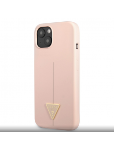 Guess Silicone Line Triangle Fodral till iPhone 13 Rosa