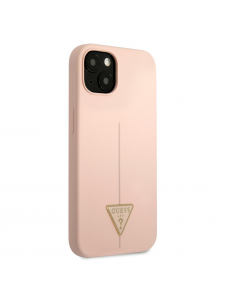 Guess Silicone Line Triangle Fodral till iPhone 13 Rosa