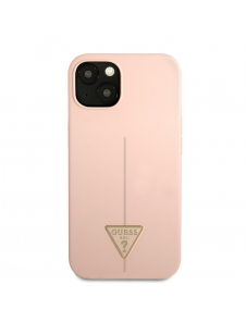 Guess Silicone Line Triangle Fodral till iPhone 13 Rosa