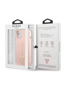 Guess Silicone Line Triangle Fodral till iPhone 13 Rosa