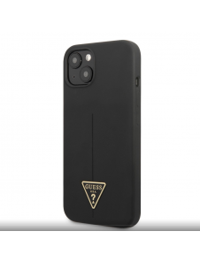 Guess Silicone Line Triangle Fodral till iPhone 13 Svart