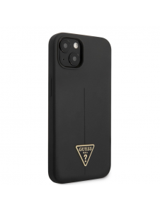 Guess Silicone Line Triangle Fodral till iPhone 13 Svart