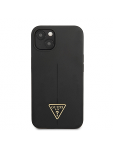 Guess Silicone Line Triangle Fodral till iPhone 13 Svart