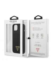 Guess Silicone Line Triangle Fodral till iPhone 13 Svart