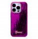 Guess Sequin Script Logofodral för iPhone 15 Pro Max Magenta