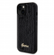 Guess Sequin Script Logofodral för iPhone 15 Plus Svart